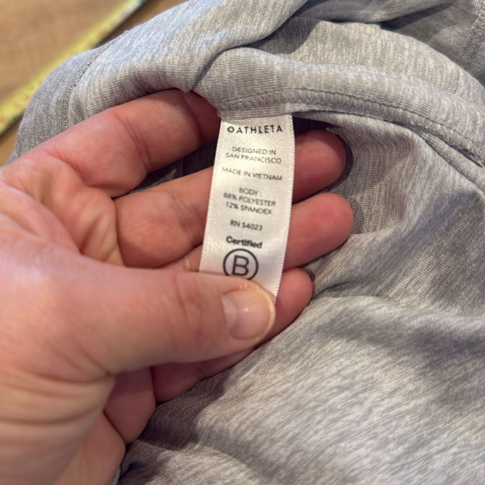 Athleta Cowl Neck Grey Hoodie Size Medium - Picture 9 of 9